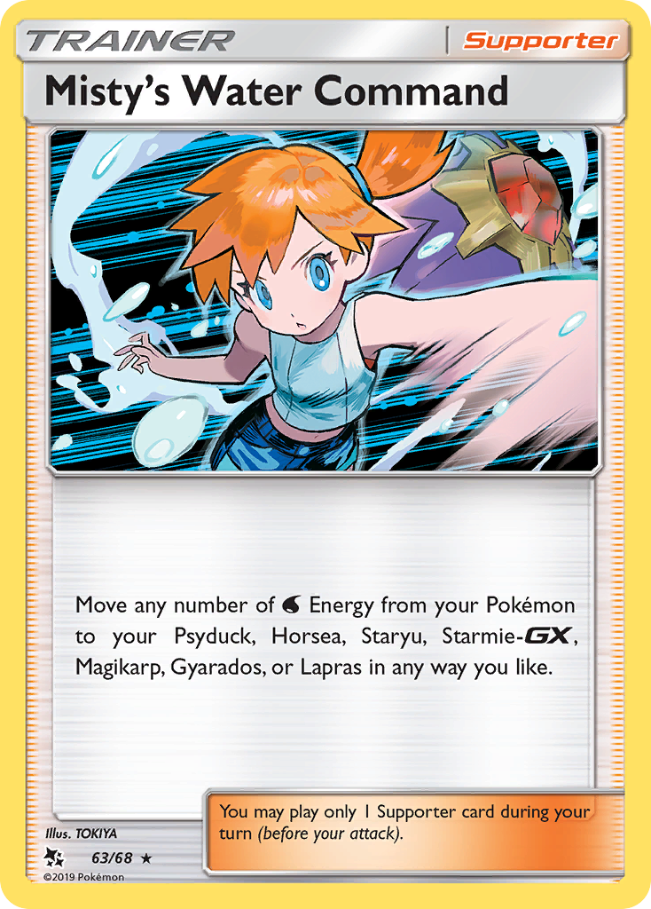 Hidden Fates Holo Misty’s Water Command #63/68